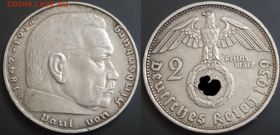 2 марки, Гинденбург 1938,39 (2 шт) до 28.10.24 - 1939D