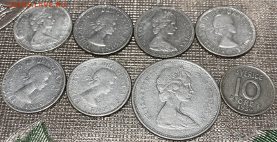 Серебро Канада 10 центов 6шт.25 цент  До 29.10.24 в 22-00 мс - FullSizeRender (46)