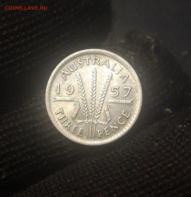 Австралия 3 пенса 1957 года, серебро. До 01.11 - 20240925_210418