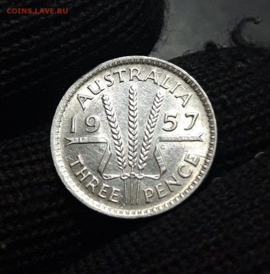 Австралия 3 пенса 1957 года, серебро. До 01.11 - 20241010_185337