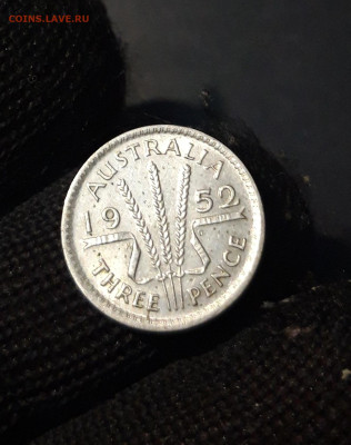Австралия 3 пенса 1952 года, серебро. До 01.11 - 20240928_190036