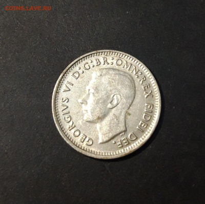 Австралия 3 пенса 1952 года, серебро. До 01.11 - 20240928_190006