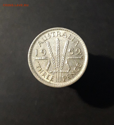 Австралия 3 пенса 1952 года, серебро. До 01.11 - 20240928_185939