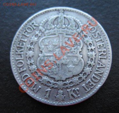 1930 Швеция, 1 кр, серебро, до 31.01 в 21-00 мск - 1930 шв а