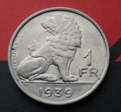 Бельгия 1 франк 1939 до 31.10.2024 - Бельгия 1 франк.JPG