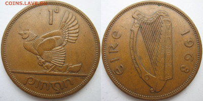 Ирландия 1 пенни 1968 г. До 01.11.24 - Ирландия 1 пенни 1968.JPG