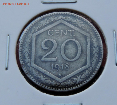 Италия 20 чентезимо 1918 до 5.11.2024 - Италия 20 чентезимо 1918.JPG