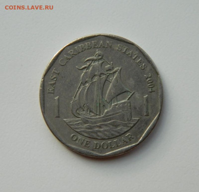 Восточные Карибы 1 доллар 2004 г. (Парусник) до 06.11.24 - DSCN2481.JPG