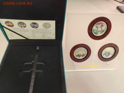1 доллар 2012 Ниуэ Ирисы (3шт), Ag925, до 07.11 - ЯЯ Ирисы-2
