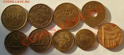 18 жетонов в основном иностранные на оценку - DSC03103.JPG