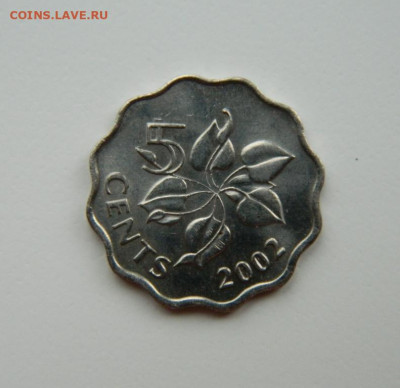 Свазиленд 5 центов 2002 г.  до  09.11.24 - DSCN2487.JPG