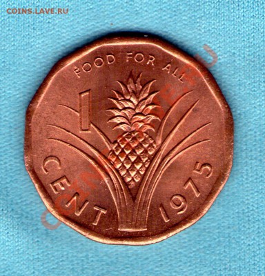 Свазиленд 1 цент 1975 г UNC, до 03 фев. в 22:00 - skan179