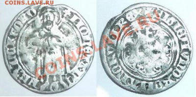 Франкфурт монета Сигизмунда I (1410-1437) - Франкфурт номинал 1410 2.0г 23мм