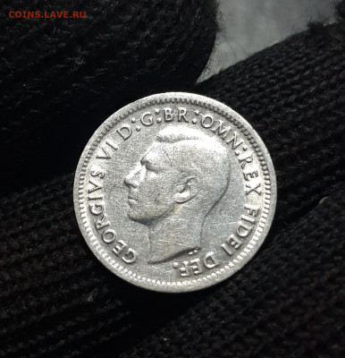 Австралия 3 пенса 1952 года, серебро. До 13.11 - 20241010_184927