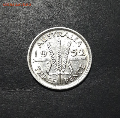 Австралия 3 пенса 1952 года, серебро. До 13.11 - 20241010_184848