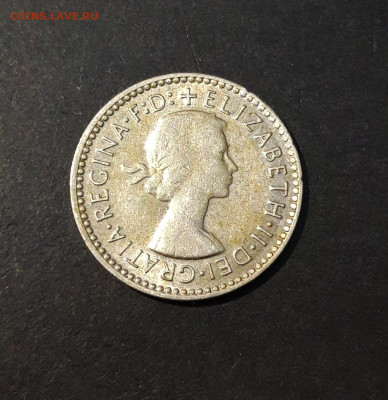 Австралия 3 пенса 1957 года, серебро. До 13.11 - 20241015_223159