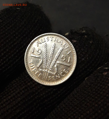 Австралия 3 пенса 1951 года, серебро. До 13.11 - 20241015_224112