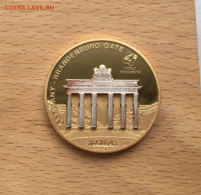 Крона Шайба Острова Кука 1$ доллар 2009 Германия Бранденбург - krona_shajba_ostrova_kuka_1_dollar_2009_germanija_brandenburgskie_vorota_v_berline