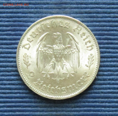 Германия 2 марки 1934 Фридрих Шиллер до 10.11.2024 21.00 мск - Германия 2рейхсмарки34 175 лет со дня рождения Фридриха Шиллера а.JPG