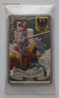 1000 франков 2014 Немецкий рыцарь - 1000 франков - 1