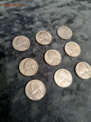 США 5 cent 9 шт. все разные до 11.11.2024 в 22:00 - 5215477954488952349