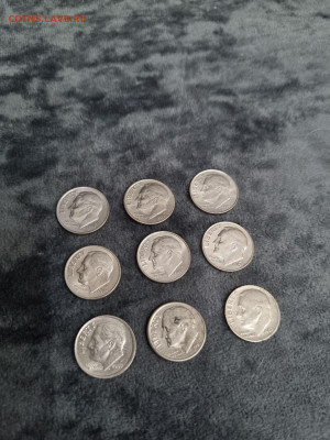 США 10 cent 9 шт. все разные до 11.11.2024 в 22:00 - 5215477954488952388