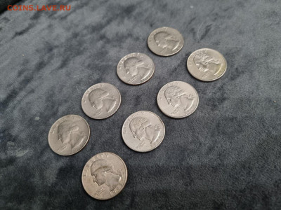 США 25 cent 8 шт. все разные до 11.11.2024 в 22:00 - 5291891044796983368