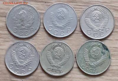 10 копеек 1936, 1948, 1956, 1957, 1977, 1978. До 14.11.24. - 20241109_112254