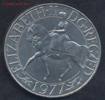 Британия 1 крона 1977 г. 11.11.2024 г. 22 -00 МСК. - Крона 1977