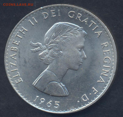 Британия 1 крона 1965 г.11.11.2024 г. 22 -00 МСК. - Крона 1965