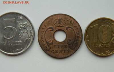 Британская Восточная Африка 5 центов 1924 г. до 17.11.24 - DSCN2724.JPG