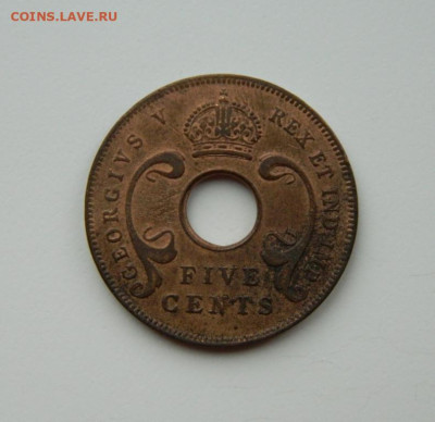 Британская Восточная Африка 5 центов 1924 г. до 17.11.24 - DSCN2725.JPG