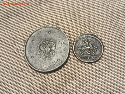 5 копеек 1724,копейка 1729, полушки, подлинность, оценка - IMG20241111194052