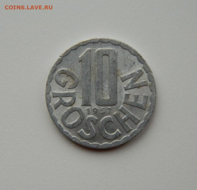 Австрия 10 грошей 1957 г. до 18.11.24 - DSCN2849.JPG