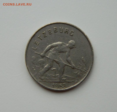 Люксембург 1 франк 1953 г.  до 18.11.24 - DSCN2807.JPG