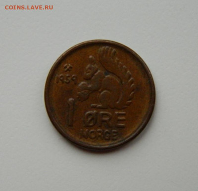 Норвегия 1 эре 1959 г. (Фауна) до 18.11.24 - DSCN2869.JPG