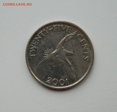 Бермудские острова 25 центов 2001 г. (Фауна) до 18.11.24 - DSCN2776.JPG
