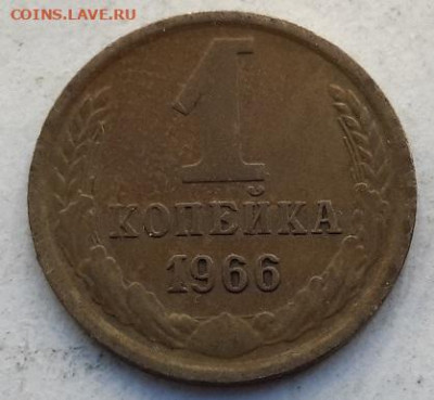 1 копейка 1966 года внутренние колосья, с короткими остями - 20241102_092815---66-1