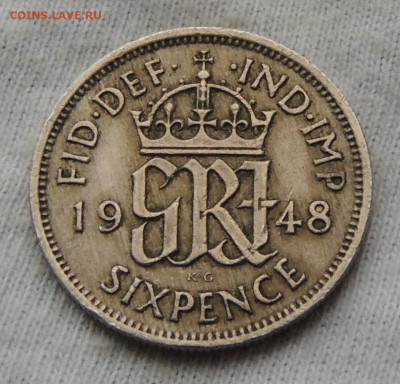 Великобритания 6 пенсов 1948 до 17.11.2024 - Великобритания 6 пенсов .JPG