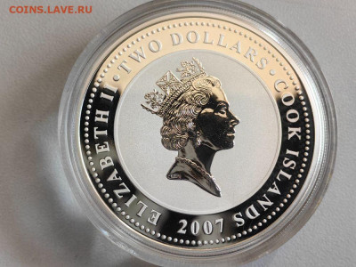 2дол 2007 О-ва Кука Шерлок Холмс. Собака Баскервилей, Ag999 - Ю Баскервилей-2