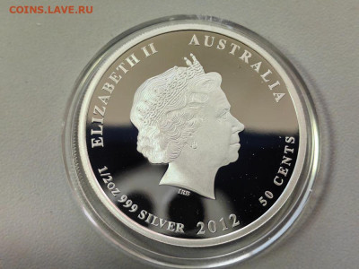 50цен 2012 Австралия, Рыба хирург, Ag999, Серия REEF, до 20 - Ю Рыба-хирург-2