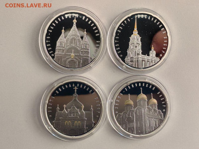 20руб 2010 Беларусь Православные соборы храмы,(4шт), Ag925 - ЯЯ Храмы Беларусь - 2
