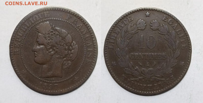 Франция 10 сантимов 1897 года Церера - 16.11 - IMG_20241111_200134