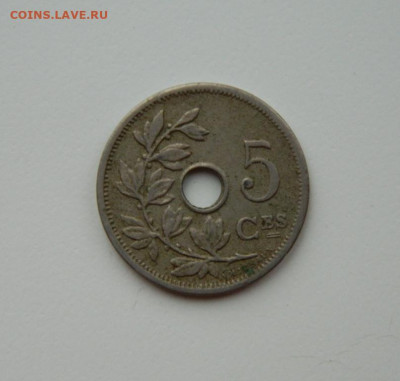 Бельгия 5 сантимов 1904 г. до 21.11.24 - DSCN2961.JPG