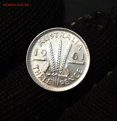 Австралия 3 пенса 1961 года, серебро. До 21.11 - 20241015_224705