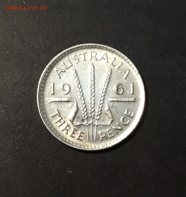 Австралия 3 пенса 1961 года, серебро. До 21.11 - 20241015_224612