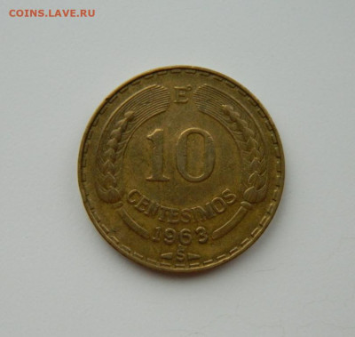 Чили 10 сентесимо 1963 г. (Кондор)  до 21.11.24 - DSCN2945.JPG