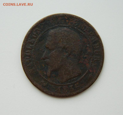 Франция 10 сантимов 1856 г. до 21.11.24 - DSCN2890.JPG