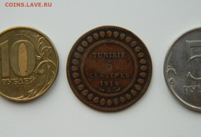 Французский Тунис 5 сантимов 1914 г. до 21.11.24 - DSCN2998.JPG