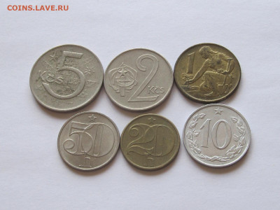 10 20 50 гелл. 1 2 5 крон 1971-1988 Чехословакия 21.11 22:20 - IMG_9501.JPG